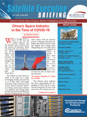 The June 2020 issue of  the Satellite Executive Briefing magazine