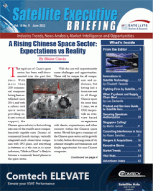 The June 2022 issue of the Satellite Executive Briefing 