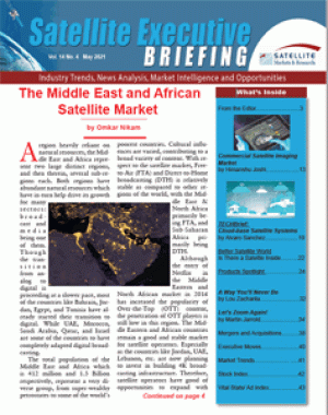 The May2021 issue of  the Satellite Executive Briefing magazine