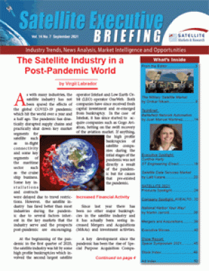 The September 2021 issue of  the Satellite Executive Briefing magazine